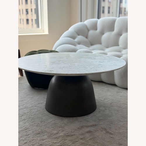 Used West Elm Olina Marble Coffee Table for sale on AptDeco