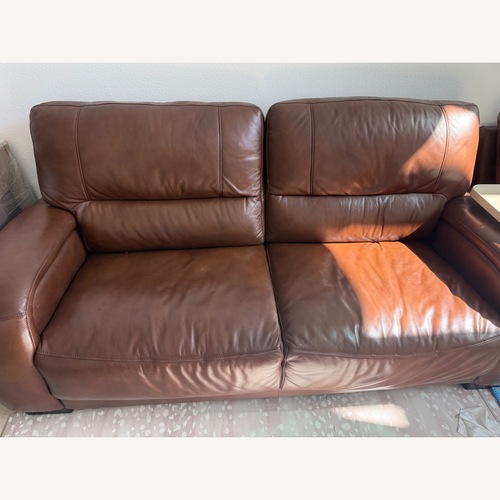 Used Dark Brown Leather 2 Seater Sofas for sale on AptDeco