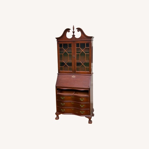 Used Vintage Mahogany Secretary Desk with Hutch for sale on AptDeco