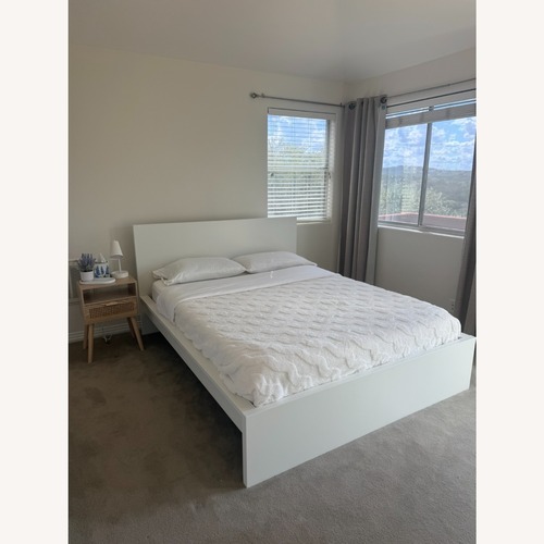 Used IKEA MALM Queen Bed + ÅKREHAMN Foam mattress for sale on AptDeco