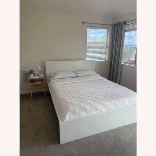 Used IKEA MALM Queen Bed + ÅKREHAMN Foam mattress for sale on AptDeco
