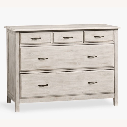 Used Pottery Barn Kids Rory Weathered White Dresser for sale on AptDeco