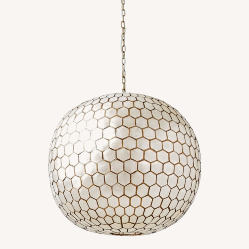 Used Serena & Lily Capiz Honeycomb Pendant for sale on AptDeco