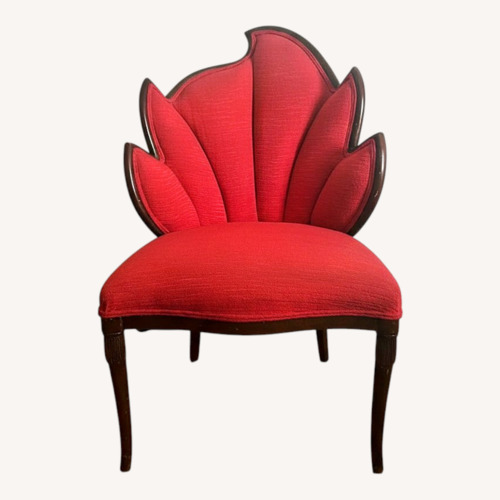 Used Vintage/Antique Finds Red Fabric Accent Chair for sale on AptDeco