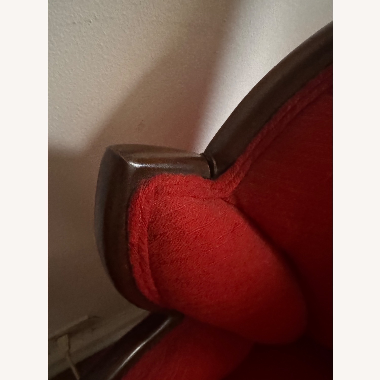 Vintage/Antique Finds Red Fabric Accent Chair - image-4