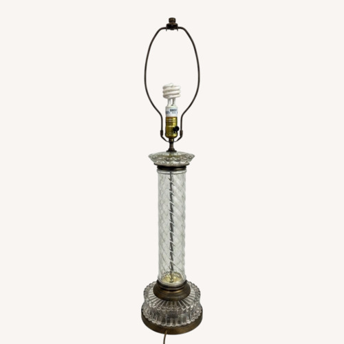 Used Vintage/Antique Finds Transparent Table Lamp for sale on AptDeco