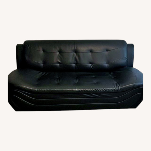 Used Black Leather Couch for sale on AptDeco