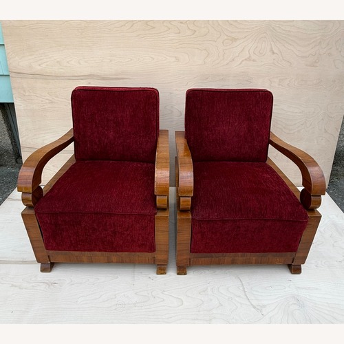 Used Vintage/Antique Red Wood Armchairs for sale on AptDeco