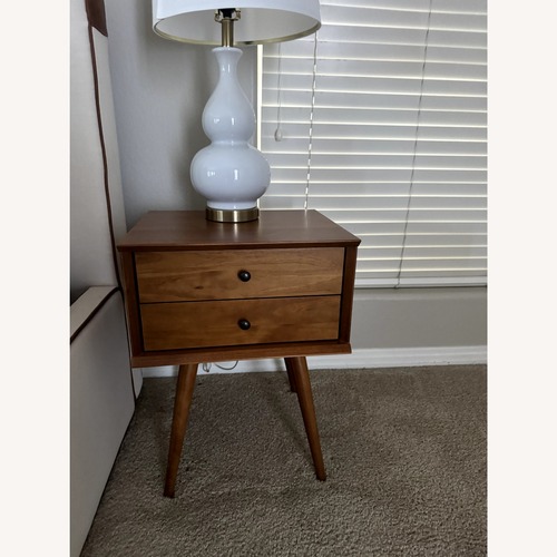 Used Wayfair Ashlie Light Brown Wood Nightstands for sale on AptDeco