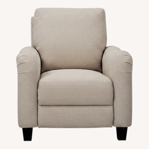 Used Raymour & Flanigan Dillon Natural Fabric Recliner for sale on AptDeco