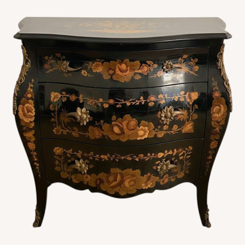 Used Louis XVI Commode with Inlaid Floral Design for sale on AptDeco