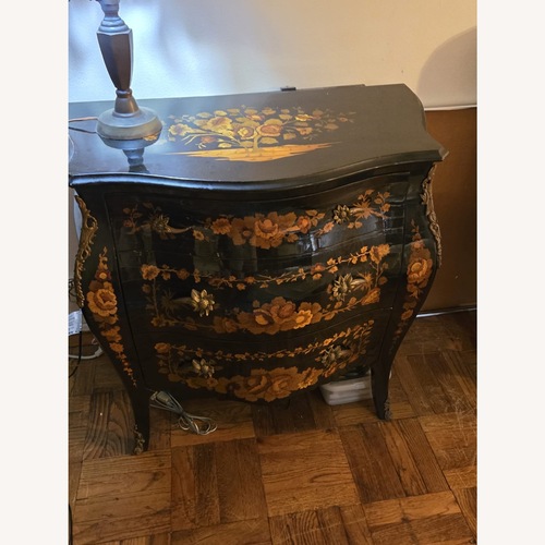 Used Louis XVI Commode with Inlaid Floral Design for sale on AptDeco