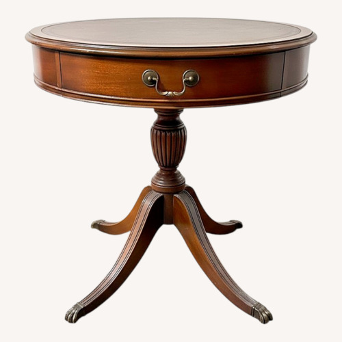 Used Vintage/Antique Finds Dark Brown Wood Side Table for sale on AptDeco