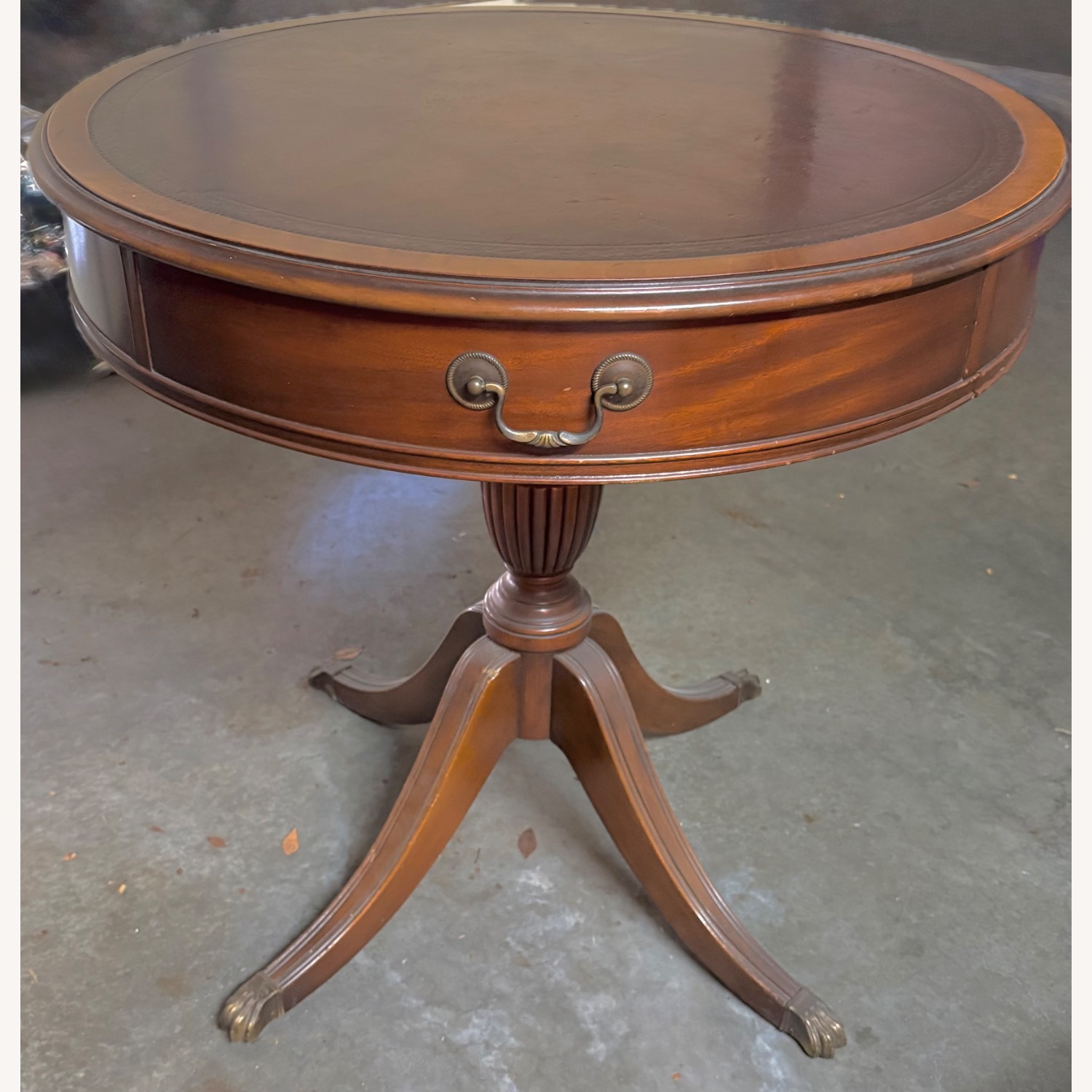 Vintage/Antique Finds Dark Brown Wood Side Table - image-2