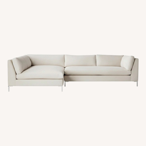 Used CB2 White Decker Sectional Sofa for sale on AptDeco