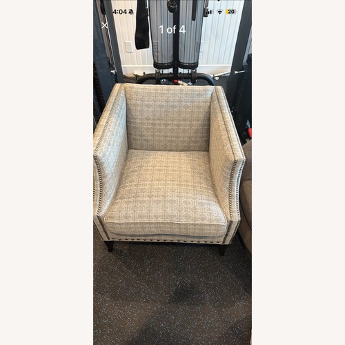 Used Bernhardt Design Light Gray Fabric Armchairs for sale on AptDeco
