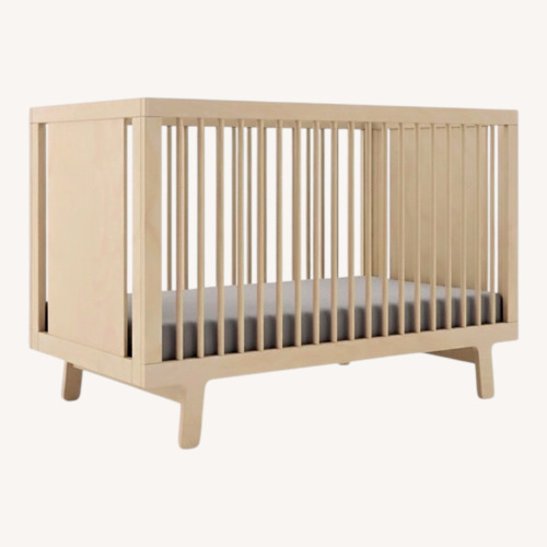 Used Oeuf Sparrow Natural Wood Crib for sale on AptDeco