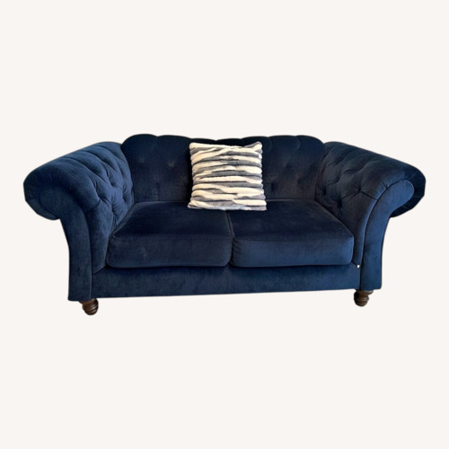 Used Dark Blue Deep Cushion Sofa for sale on AptDeco