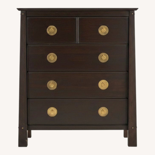 Used Pier 1 Imports Shanghai Dark Brown Wood Dresser for sale on AptDeco