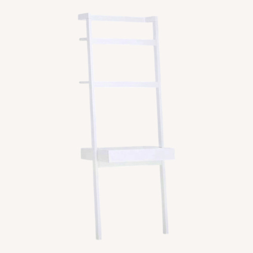 Used Crate & Barrel Sawyer White Wood Desk for sale on AptDeco