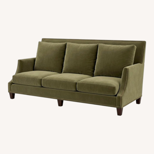 Used Lee Industries Green Velvet 3+ Seater Sofa for sale on AptDeco