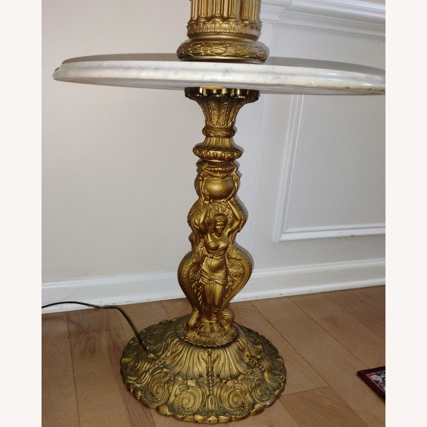 Vintage/Antique Finds Gold Metal Floor Lamp - image-17