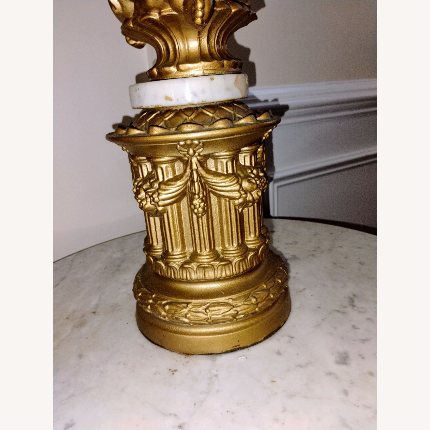 Vintage/Antique Finds Gold Metal Floor Lamp - image-16