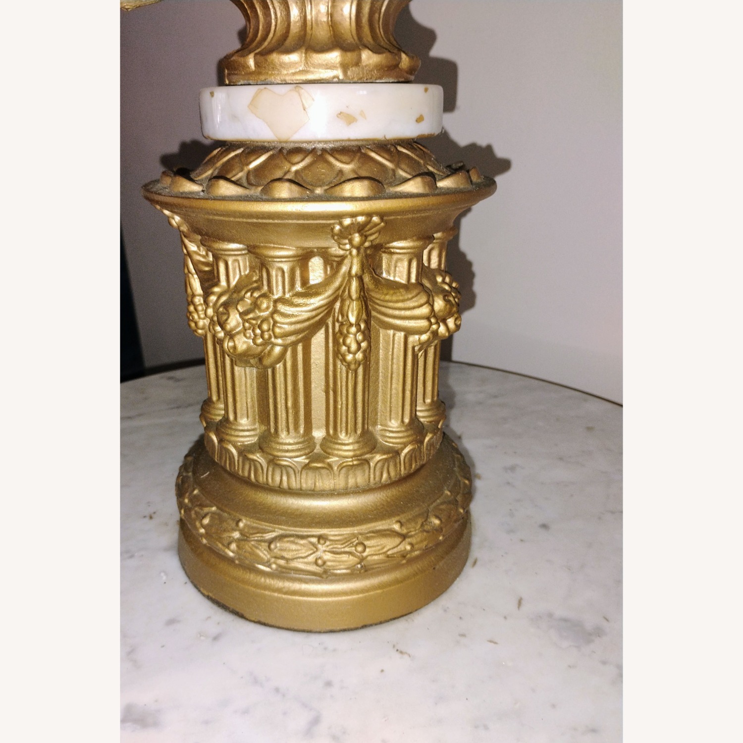 Vintage/Antique Finds Gold Metal Floor Lamp - image-5