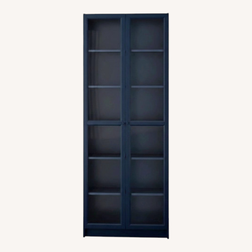 Used Pair of IKEA Billy Bookcases with Doors for sale on AptDeco
