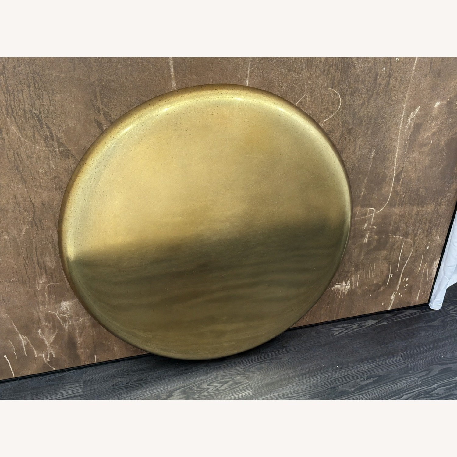 Restoration Hardware Nuvola Antiqued Round Mirror 48"  - image-24
