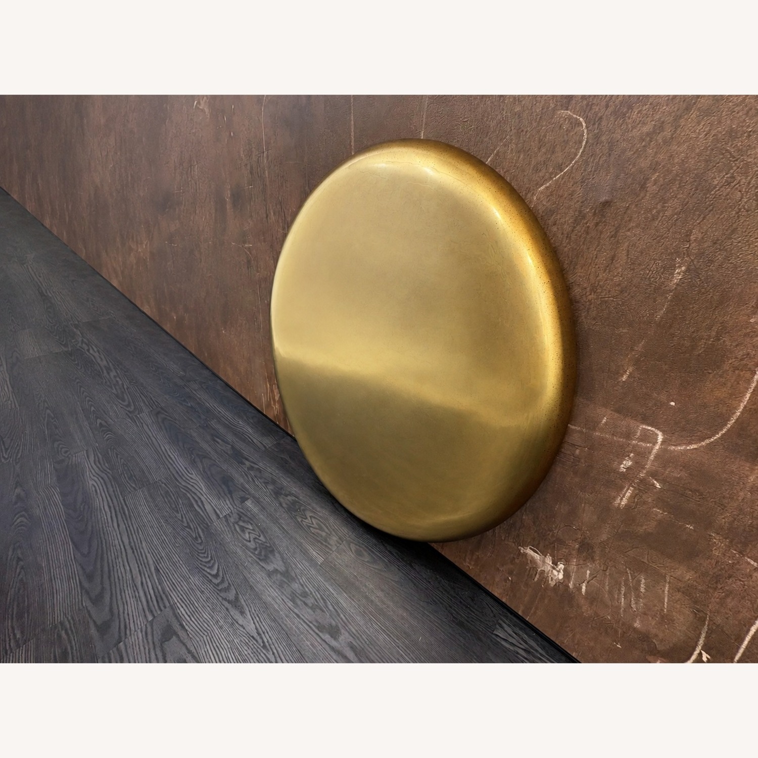 Restoration Hardware Nuvola Antiqued Round Mirror 48"  - image-31