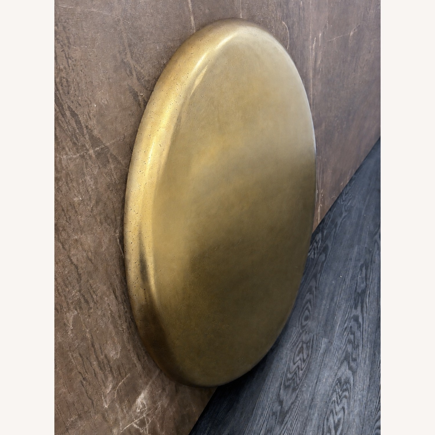Restoration Hardware Nuvola Antiqued Round Mirror 48"  - image-35