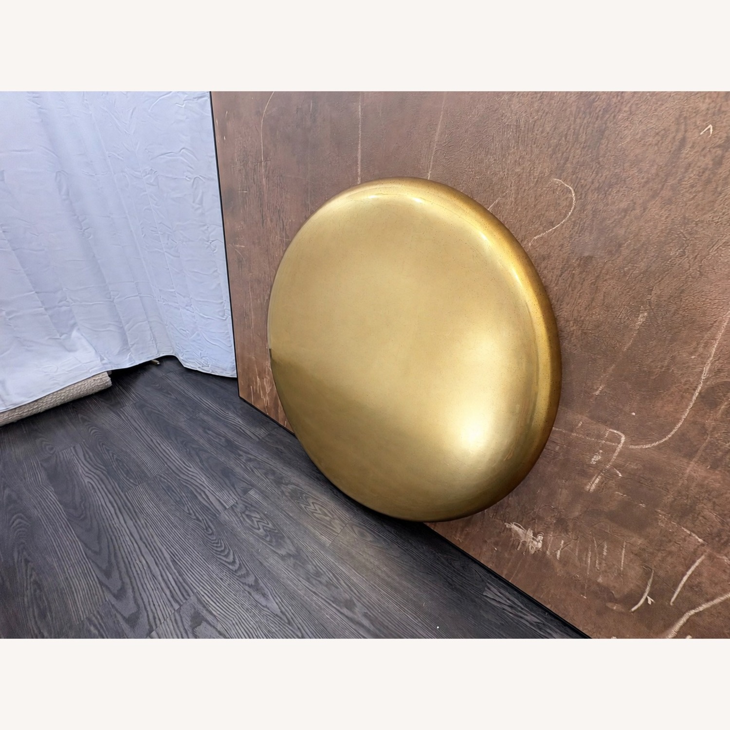 Restoration Hardware Nuvola Antiqued Round Mirror 48"  - image-6
