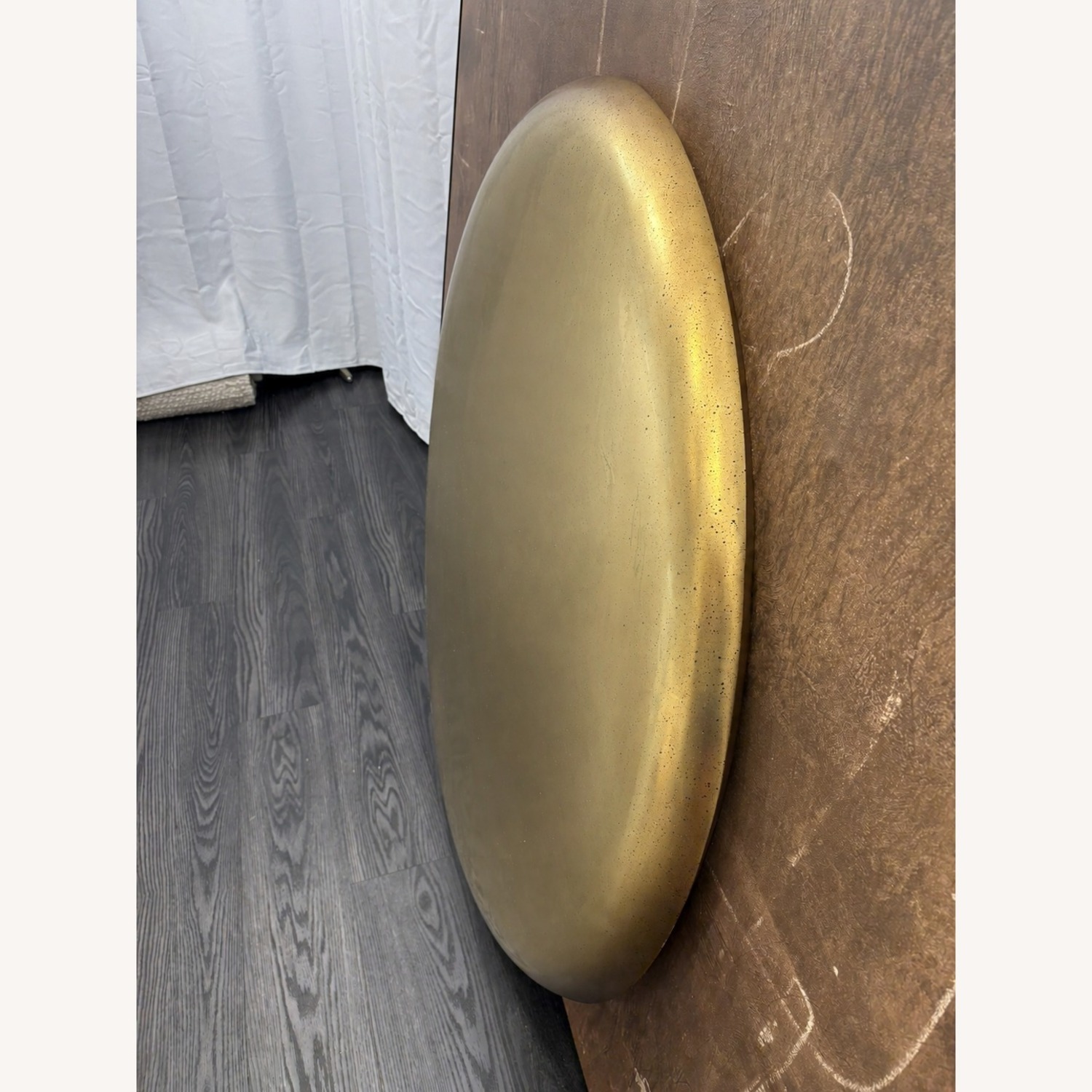 Restoration Hardware Nuvola Antiqued Round Mirror 48"  - image-34
