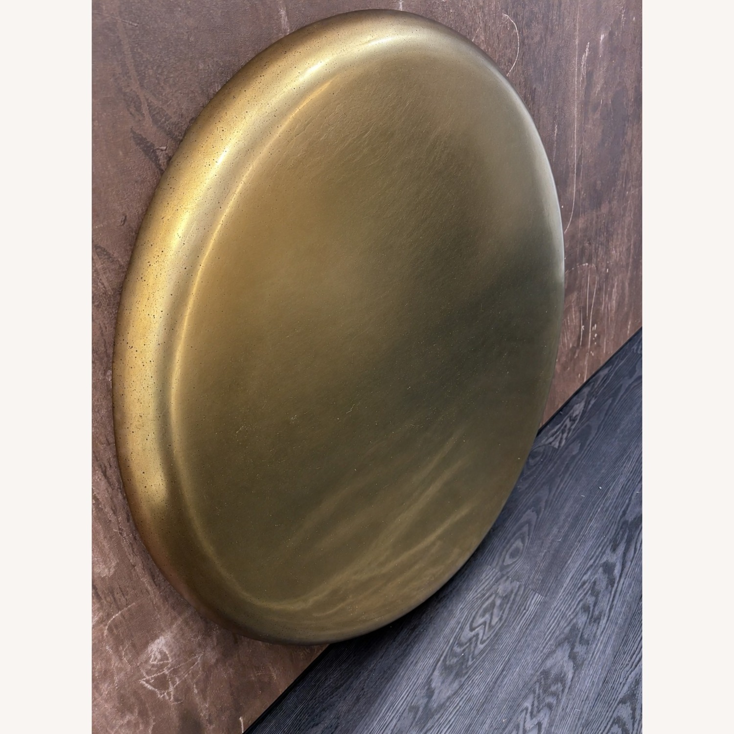 Restoration Hardware Nuvola Antiqued Round Mirror 48"  - image-15