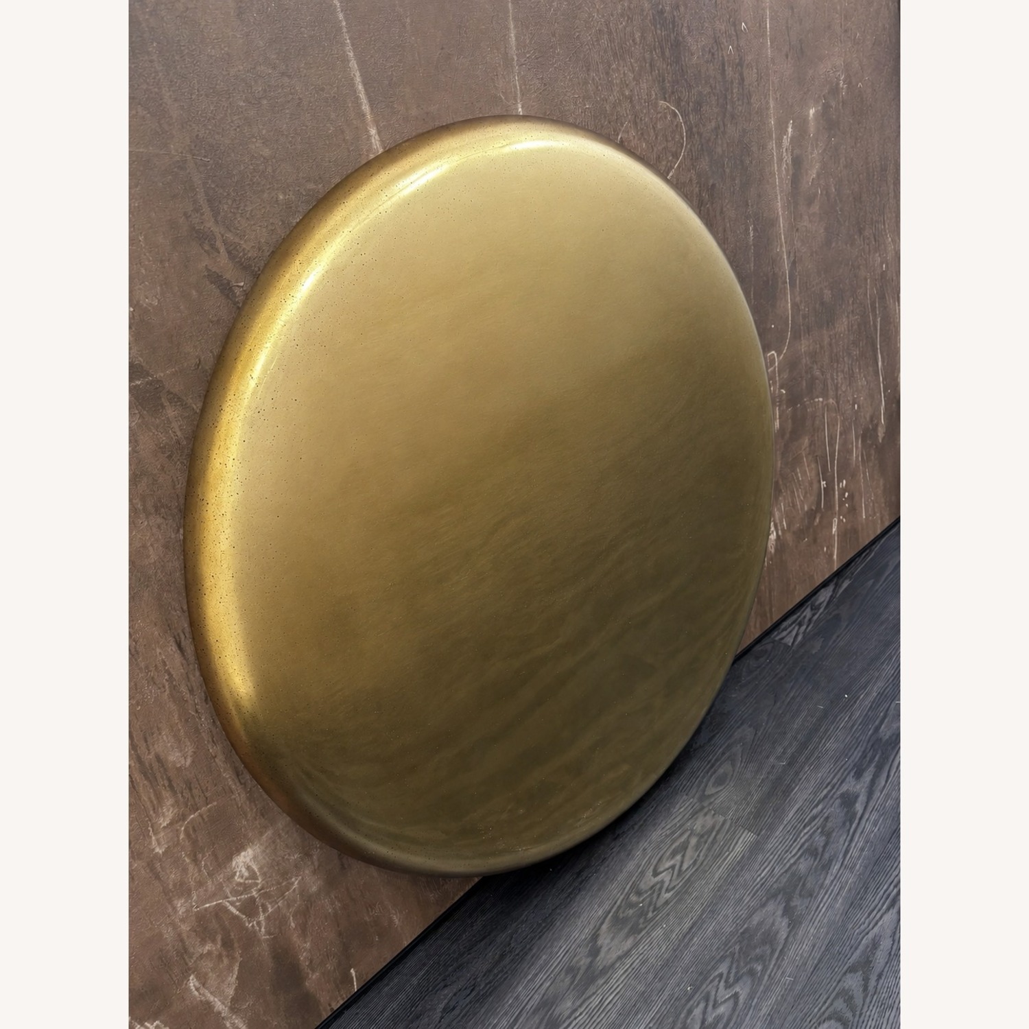 Restoration Hardware Nuvola Antiqued Round Mirror 48"  - image-23