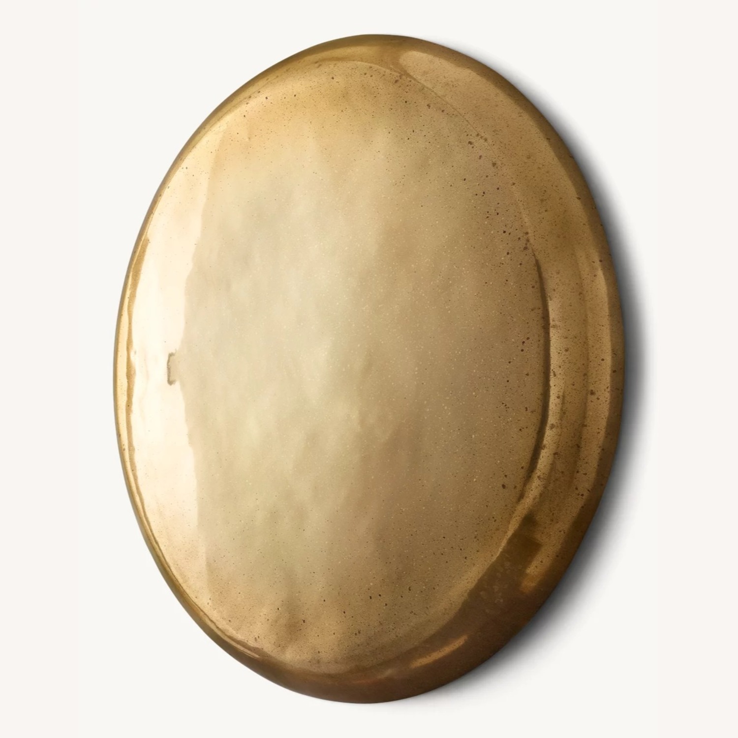 Restoration Hardware Nuvola Antiqued Round Mirror 48"  - image-3