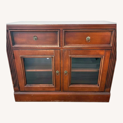Used Dark Brown Wood Side Table for sale on AptDeco