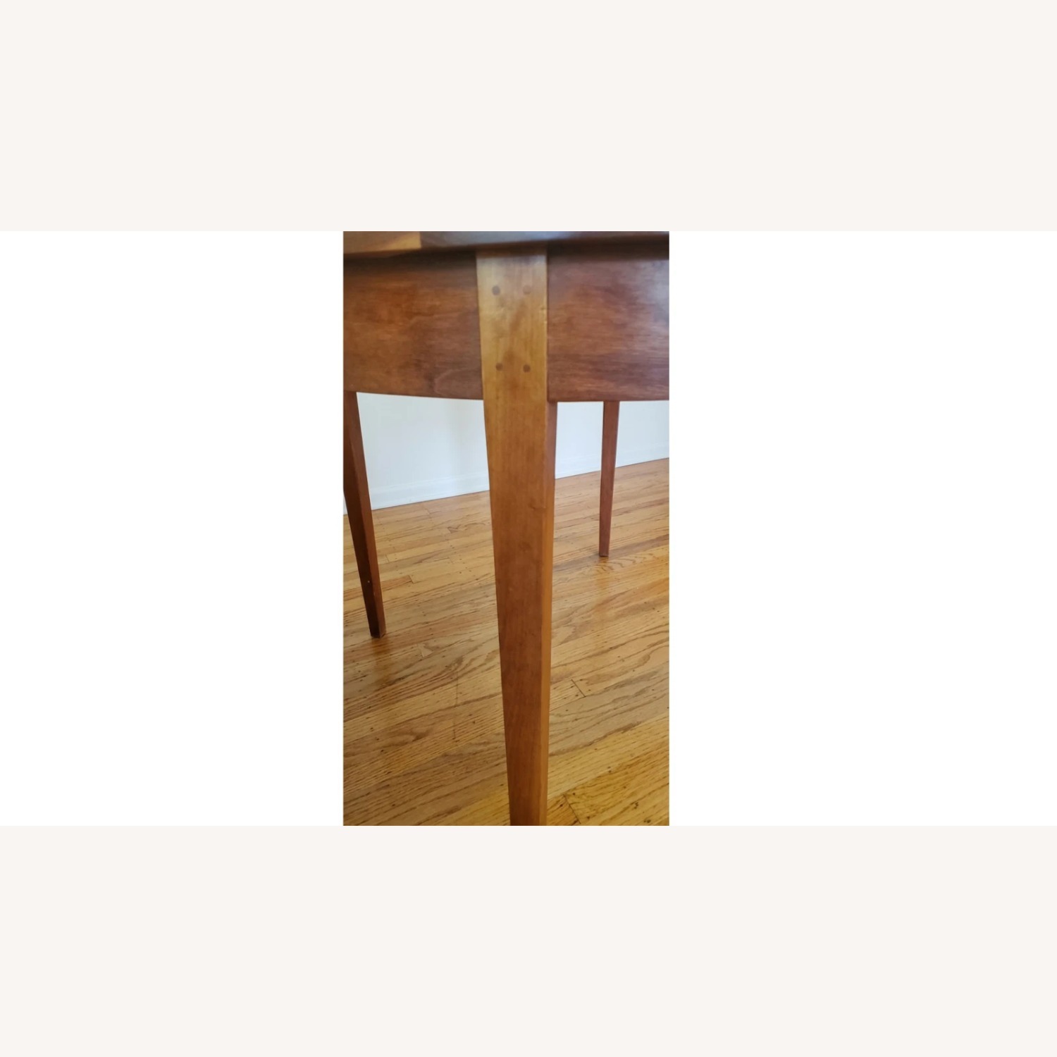 Dark Brown Wood Dining Table - image-3