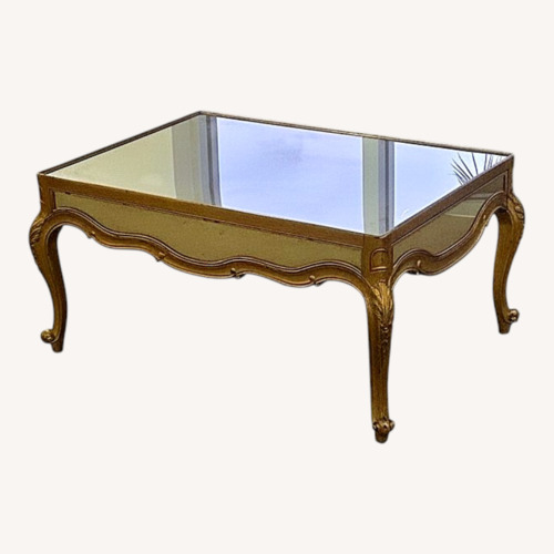Used Theodore Alexander Gold Wood Coffee Table for sale on AptDeco
