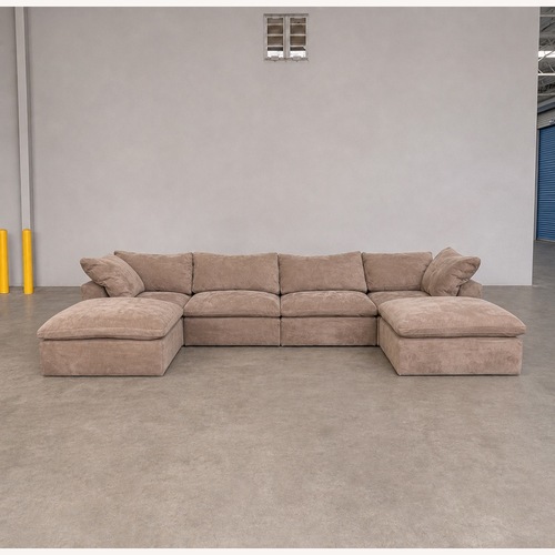 Used Restoration Hardware Nubuck Leather Cloud Sofa for sale on AptDeco