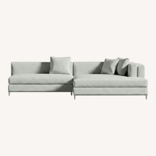 Used Rove Concepts Light Gray Nico Sleeper Sectional  for sale on AptDeco