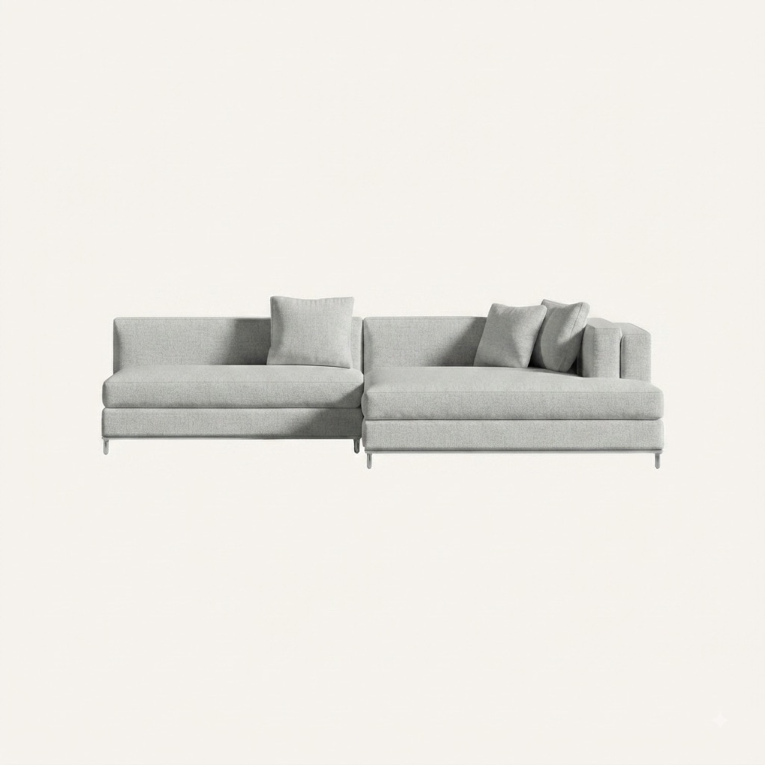 Rove Concepts Light Gray Nico Sleeper Sectional  - image-4