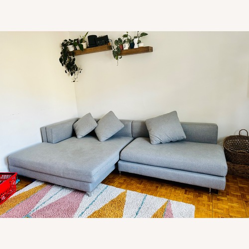 Used Rove Concepts Light Gray Nico Sleeper Sectional  for sale on AptDeco