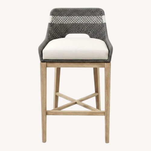 Used Essential for Living Tapestry Woven Rope Barstool for sale on AptDeco