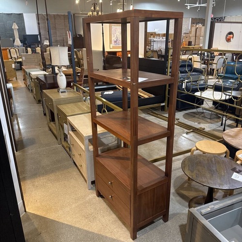 Used Celine 2-Drawer Etagere Book Shelf Walnut for sale on AptDeco