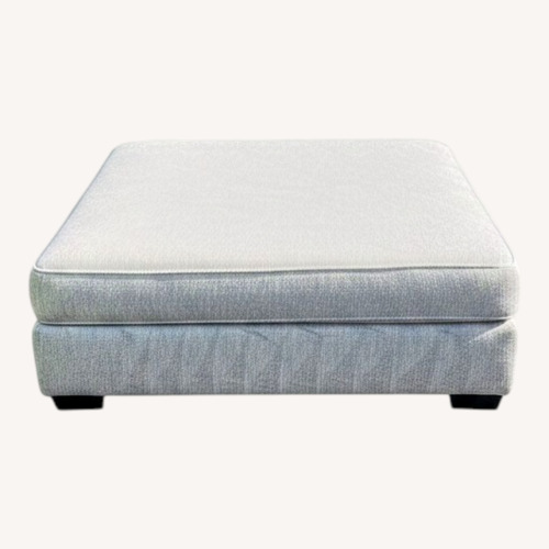 Used Light Gray Ottoman  for sale on AptDeco