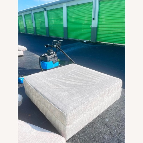 Used Light Gray Ottoman  for sale on AptDeco