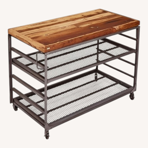 Used ABC Carpet & Home Weld Wood & Steel Bakers Rack for sale on AptDeco