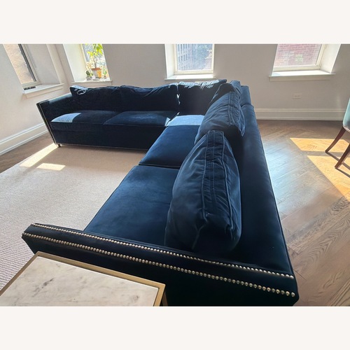 Used Crate & Barrel Dryden 3+ Piece Sectional Down filled for sale on AptDeco